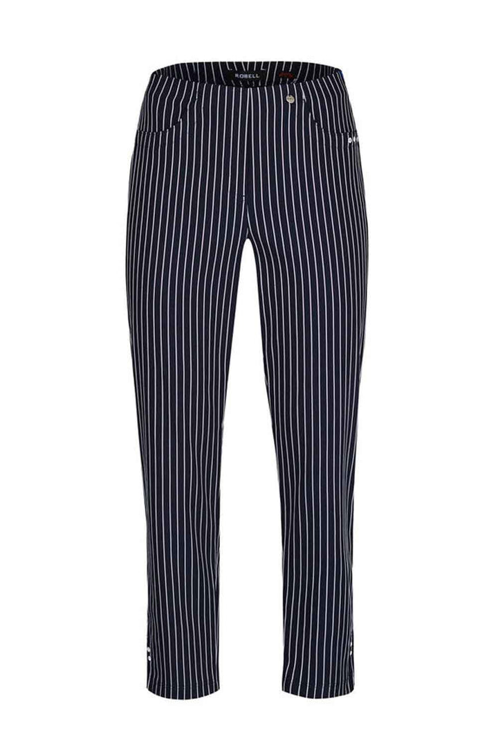 BELLA SEERSUCKER STRIPE TROUSER | COL=NAVY 69