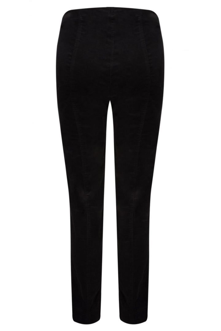 MARIE VELVET TROUSER 78CM | COL=BLACK 90