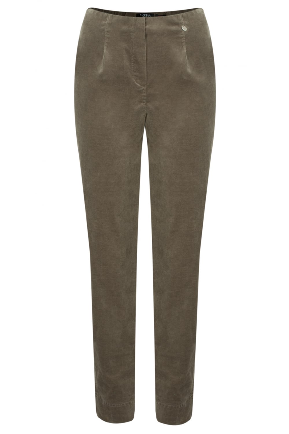 MARIE VELVET TROUSER 78CM | COL=TAUPE 17