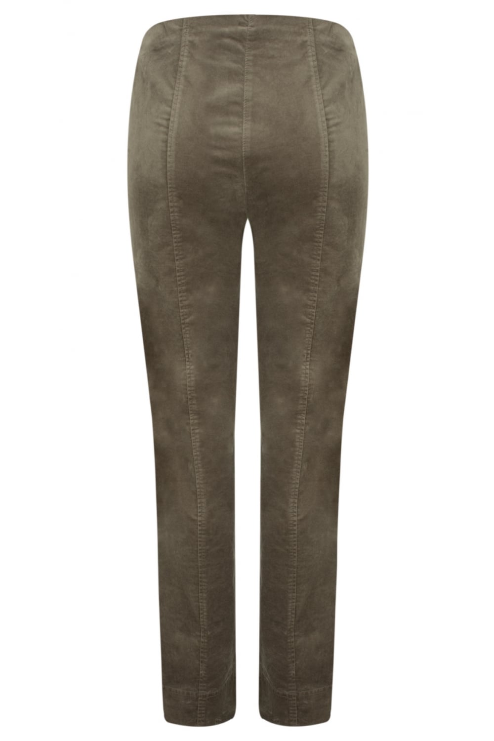 MARIE VELVET TROUSER 78CM | COL=TAUPE 17