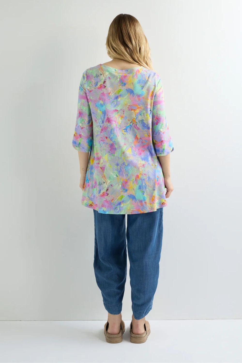 ABSTRACT PAINT EXPLOSION TUNIC | COL=MULTI