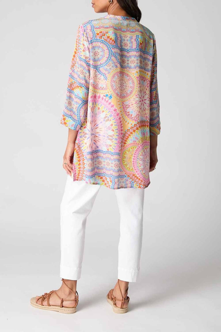 CIRCLE MANDALA PRINT SHIRT | COL=MULTI