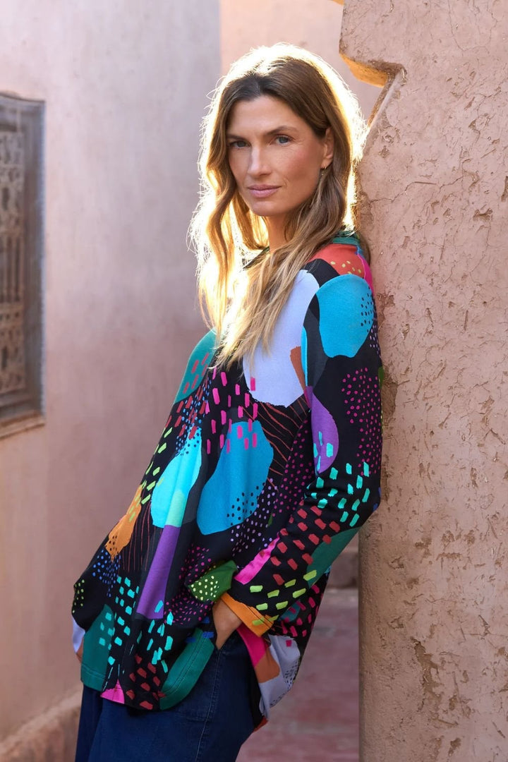 COLOUR PLAY PRINT JERSEY TUNIC | COL=MULTI