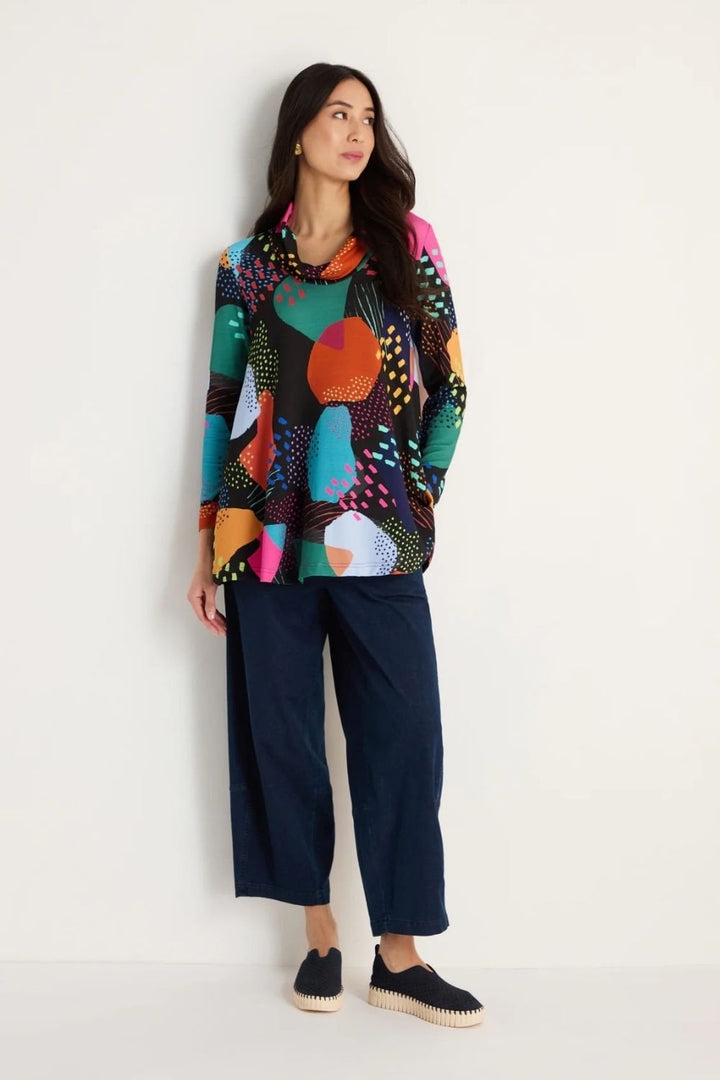 COLOUR PLAY PRINT JERSEY TUNIC | COL=MULTI