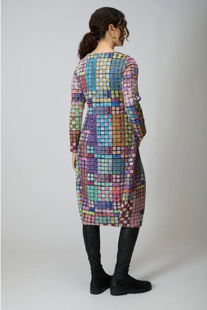 COLOURED GLASS TILES BUBBLE DRESS | COL=MULTI
