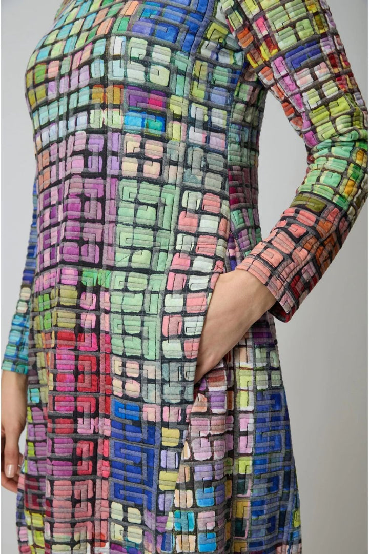 COLOURED GLASS TILES BUBBLE DRESS | COL=MULTI