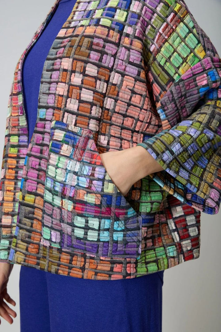 COLOURED GLASS TIMES JACKET | COL=MULTI