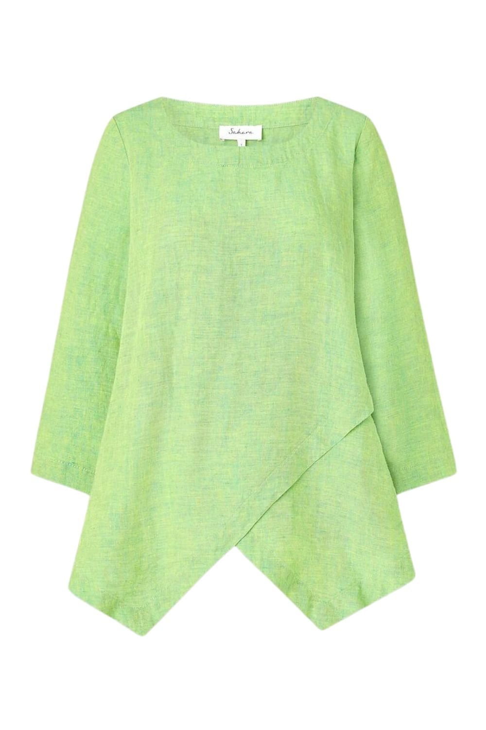 CROSS DYE LIEN ASYMMETRIC TOP | COL=PEASHOOT