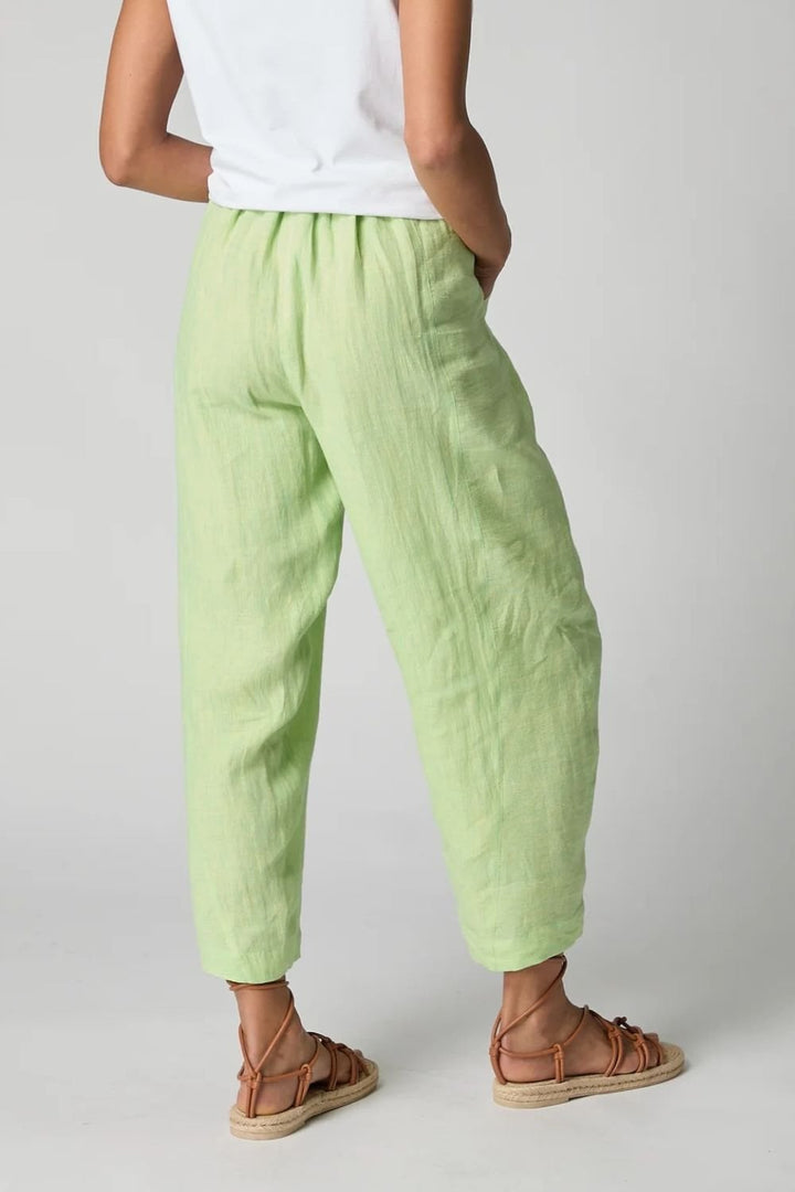 LINEN TICKING STRIPE TROUSER | COL=AQUA,BLACK/WHITE,MIX
