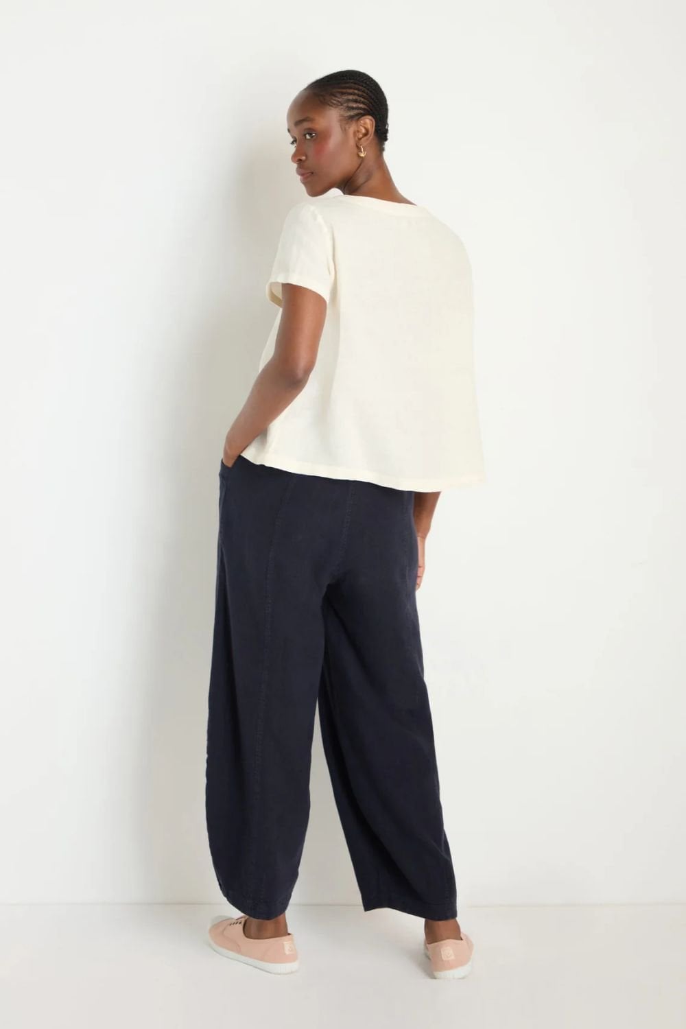 LINEN T SHIRT | COL=ECRU