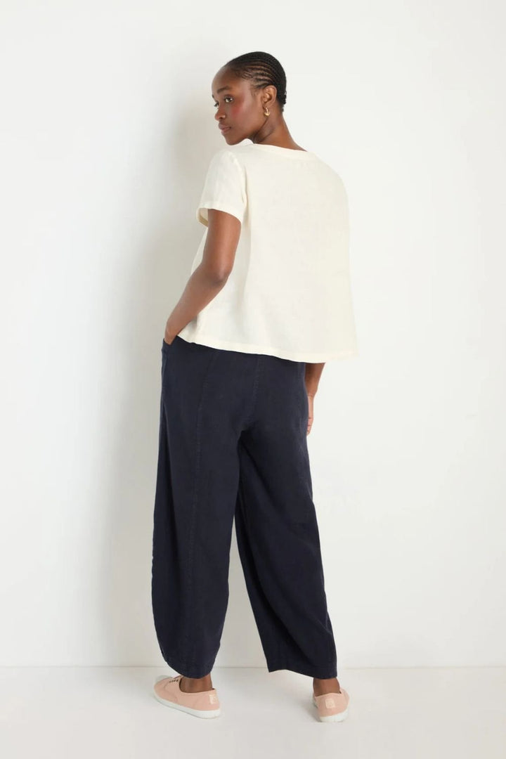 LINEN T SHIRT | COL=ECRU