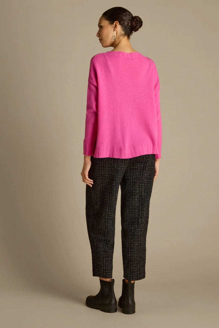 MERINO WOOL CROP JUMPER | COL=CANDY PINK