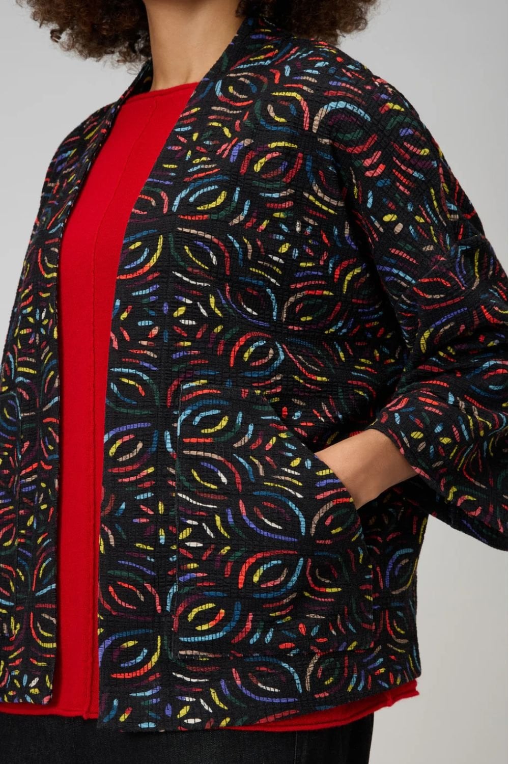 MOSAIC JACQAURD JACKET | COL=MULTI
