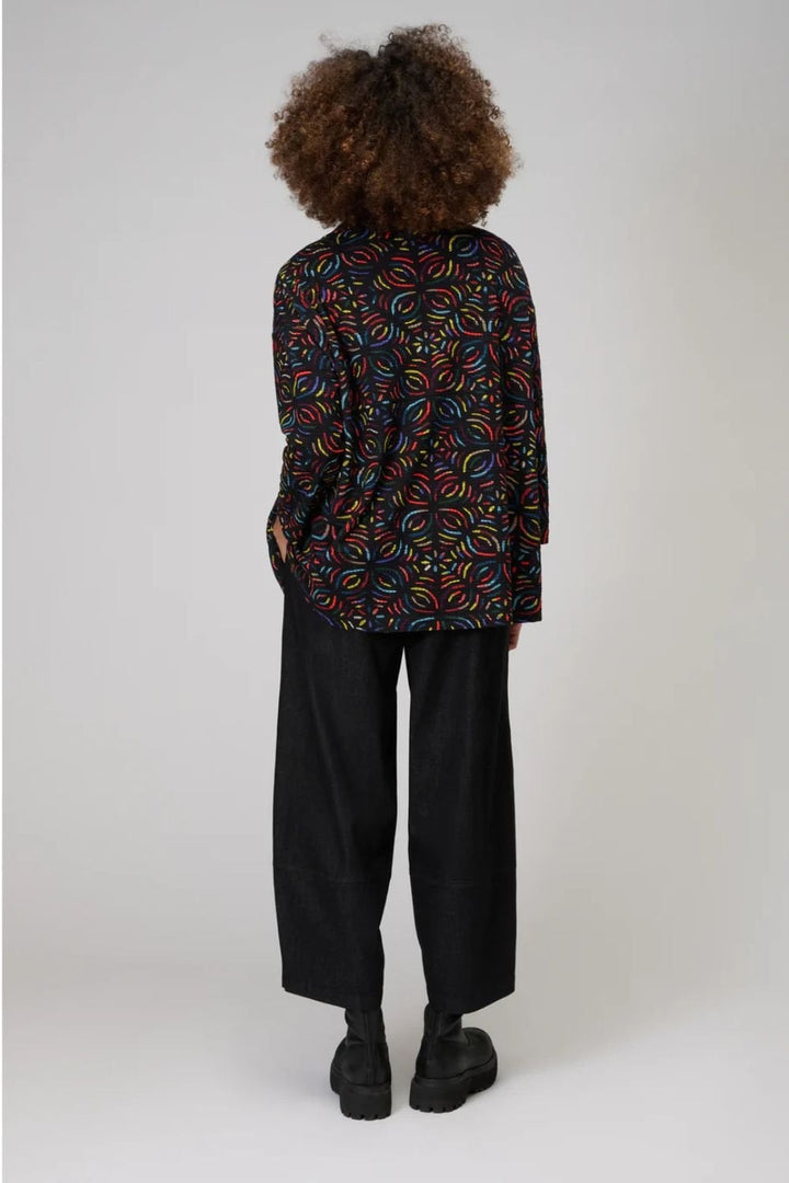 MOSAIC JACQAURD TOP | COL=MULTI