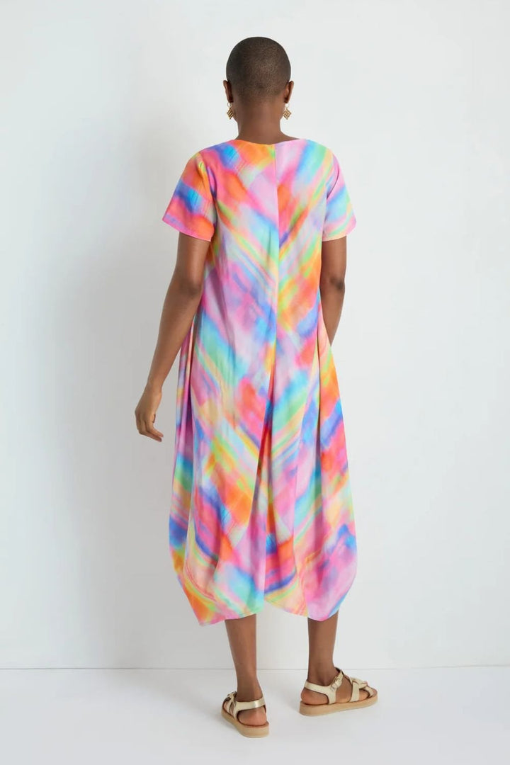 PAINTED HORIZANS BUBBLE DRESS | COL=MULTI