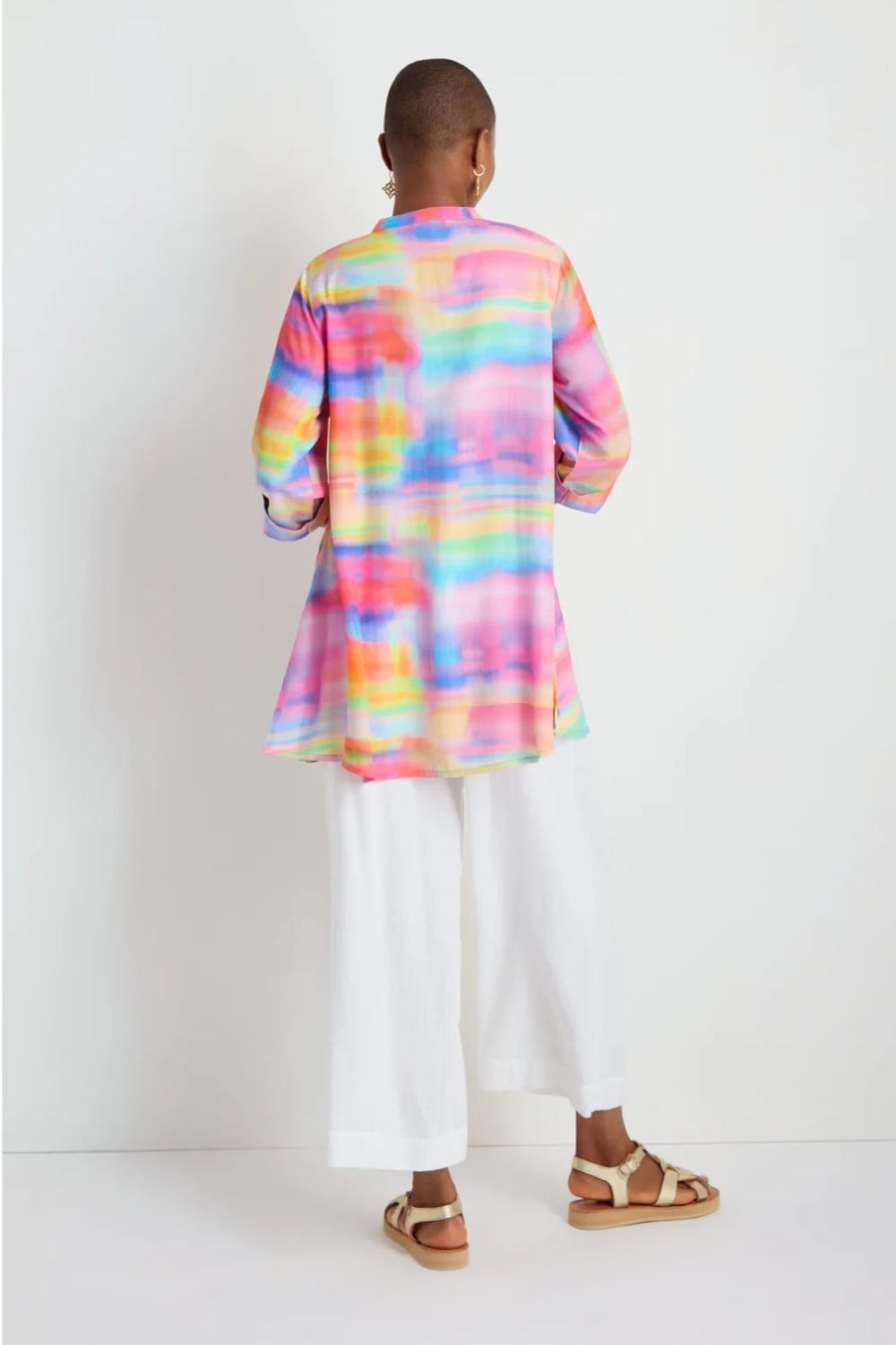 PAINTED HORIZONS FLARED SHIRT | COL=MULTI