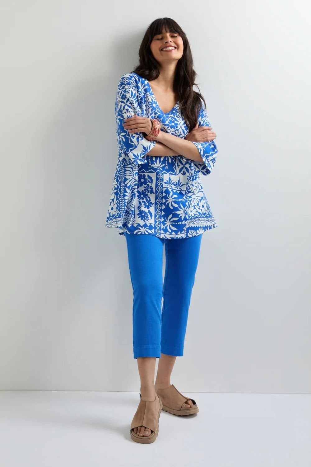 PATCHWORK TROPICAL TUNIC | COL=MIX
