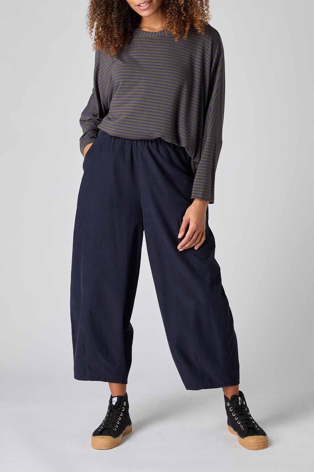 PINWALE CORD BUBBLE TROUSER | COL=NIGHT