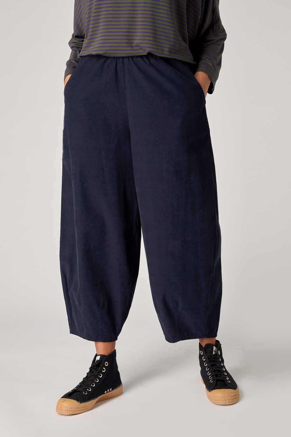 PINWALE CORD BUBBLE TROUSER | COL=NIGHT