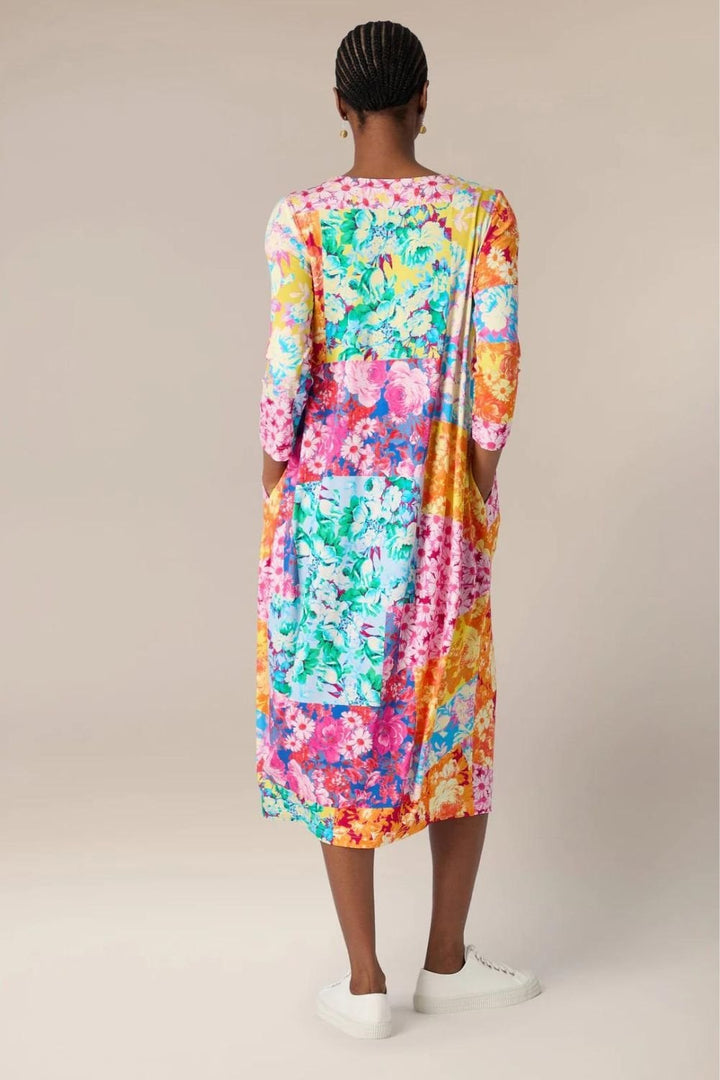 POPART FLORAL JERSEY BUBBLE DRESS | COL=MULTI