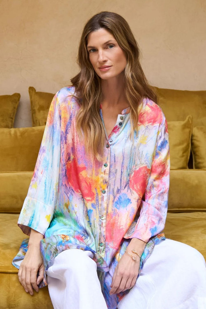 SOFT MEADOW DREAMS FLARED SHIRT | COL=MULTI