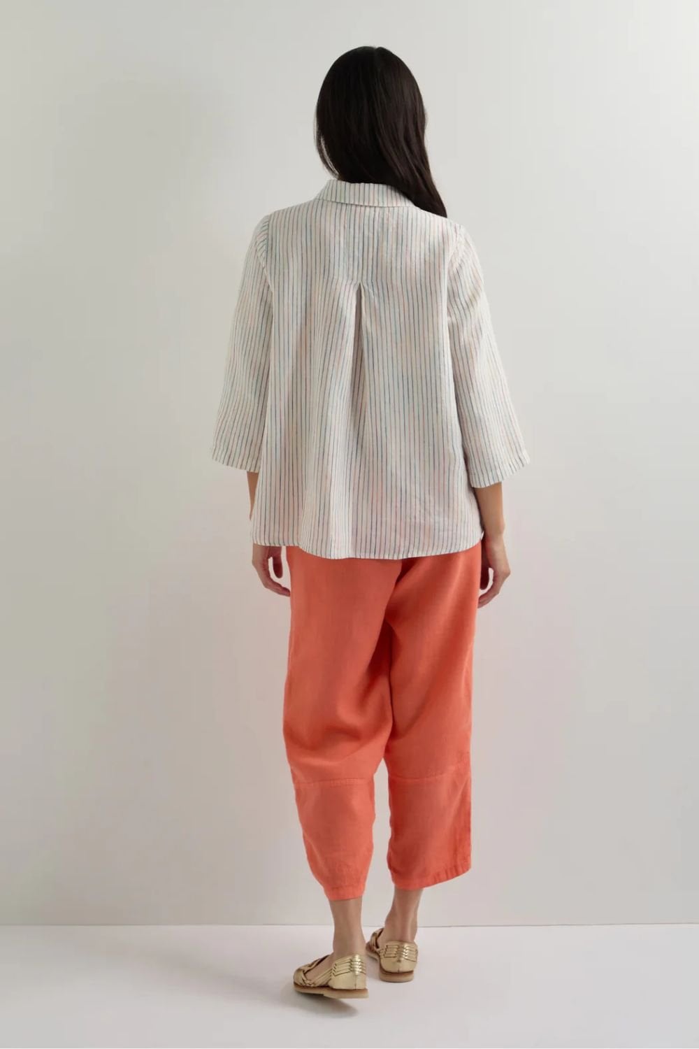 SPACE DYE STRIPE SHIRT | COL=WHITE
