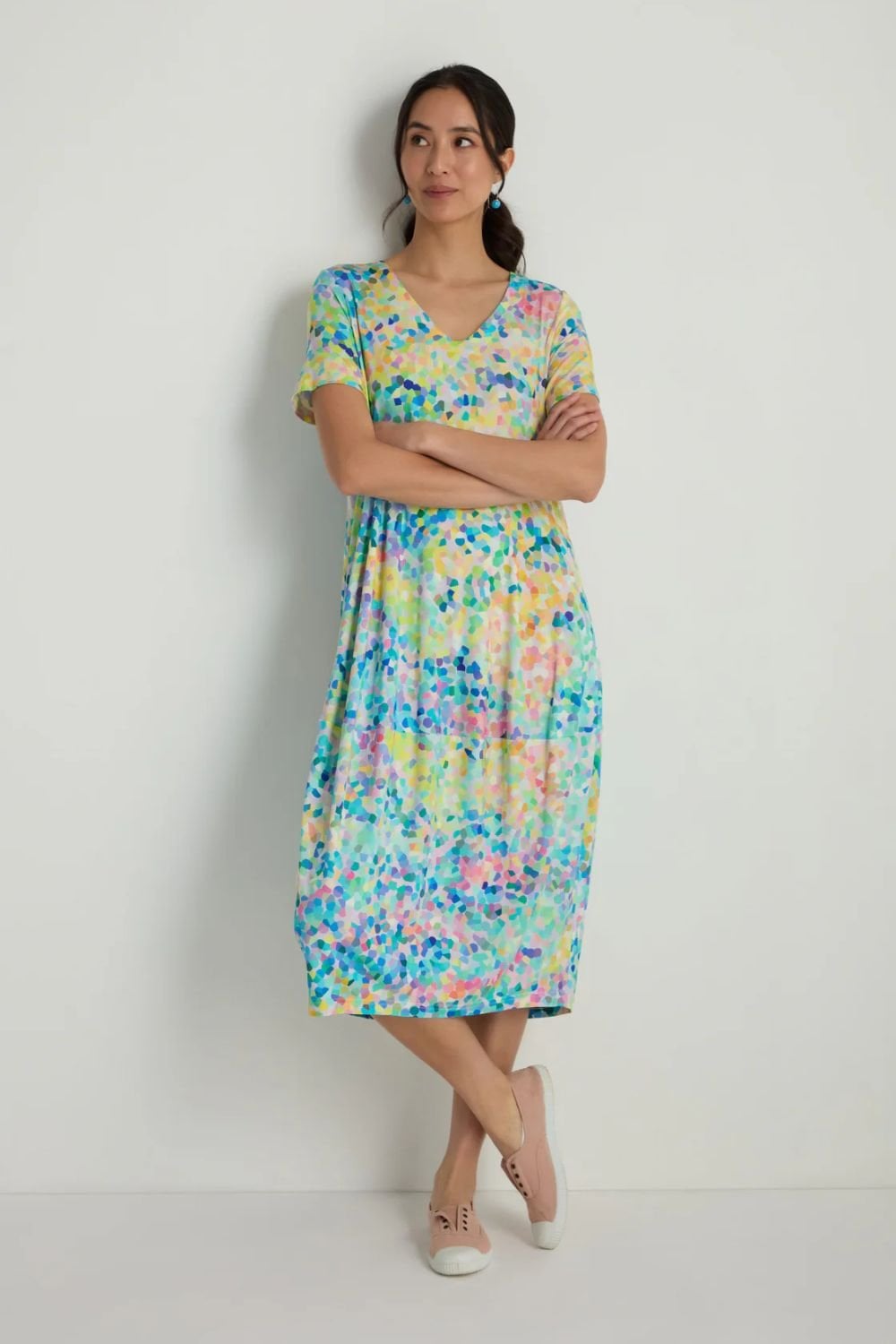 SUMMER CONFETTI BUBBLE DRESS | COL=MULTI