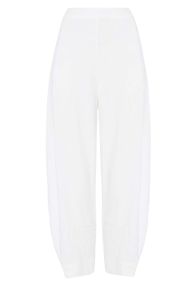 TEXTURED LINEN CROPPED TROUSER | COL=NIGHT,WHITE