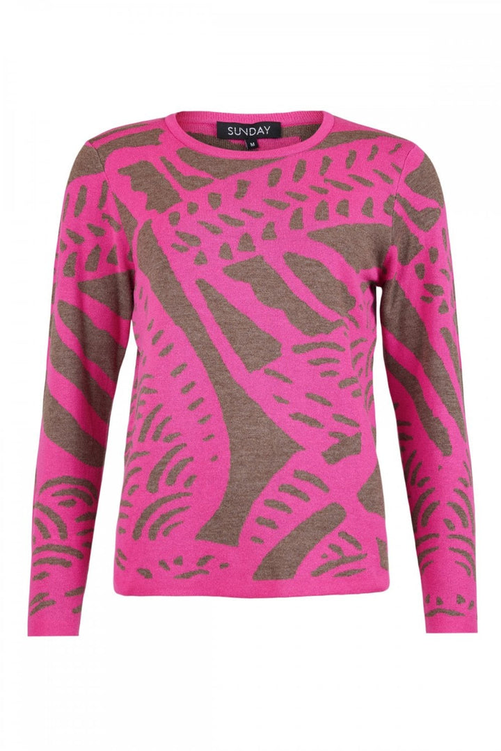 ABSTRACT  JUMPER | COL=FUSCHIA