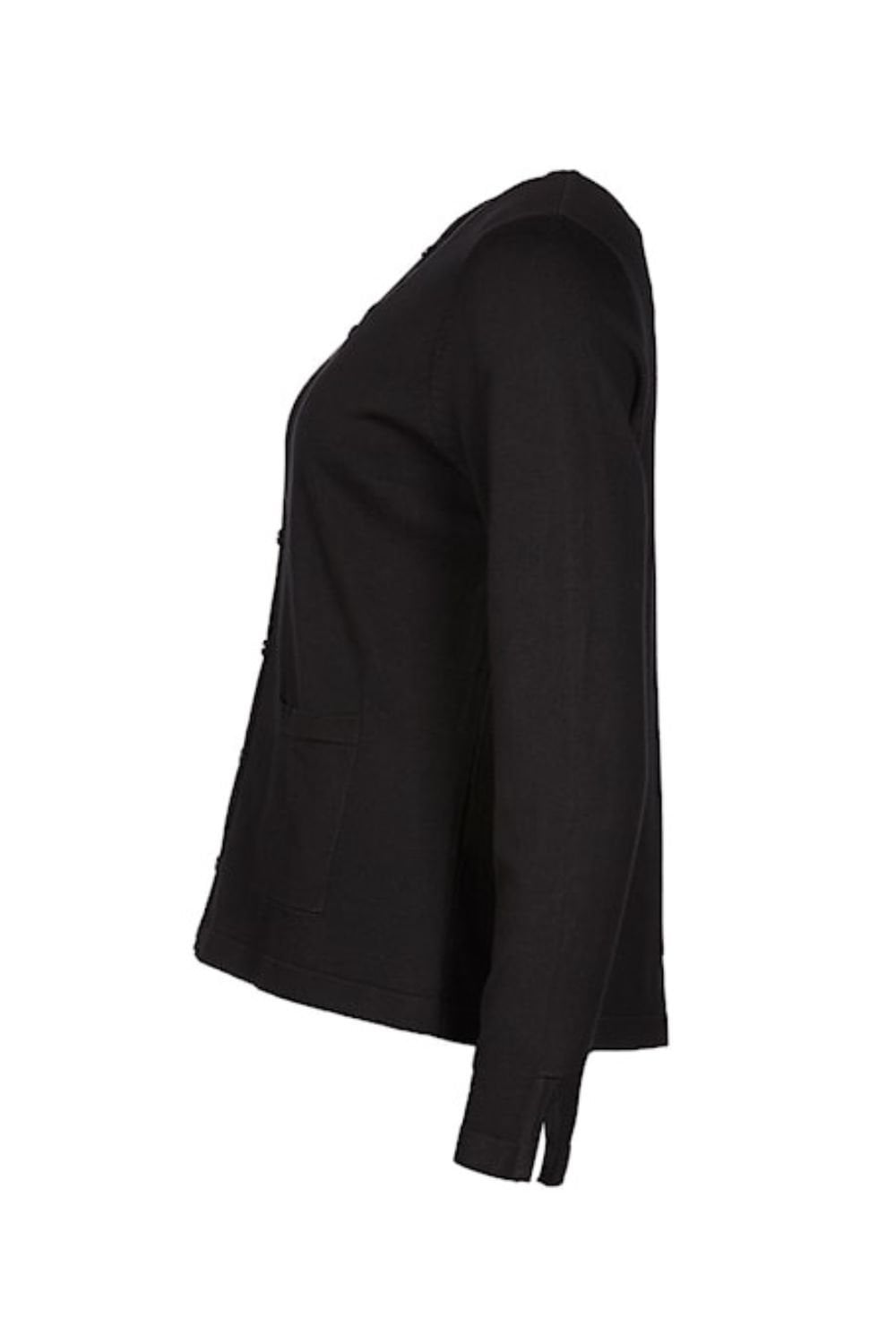 CLASSIC BUTTON THROUGH CARDIGAN | COL=BLACK