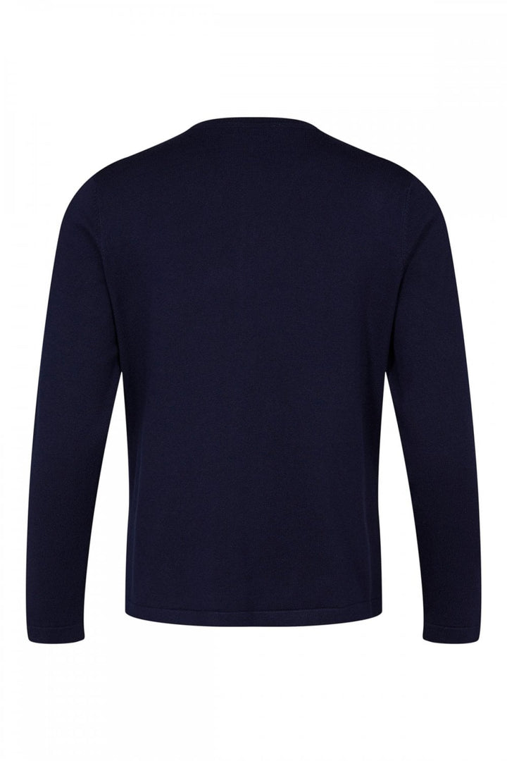 CLASSIC BUTTON THROUGH CARDIGAN | COL=NAVY