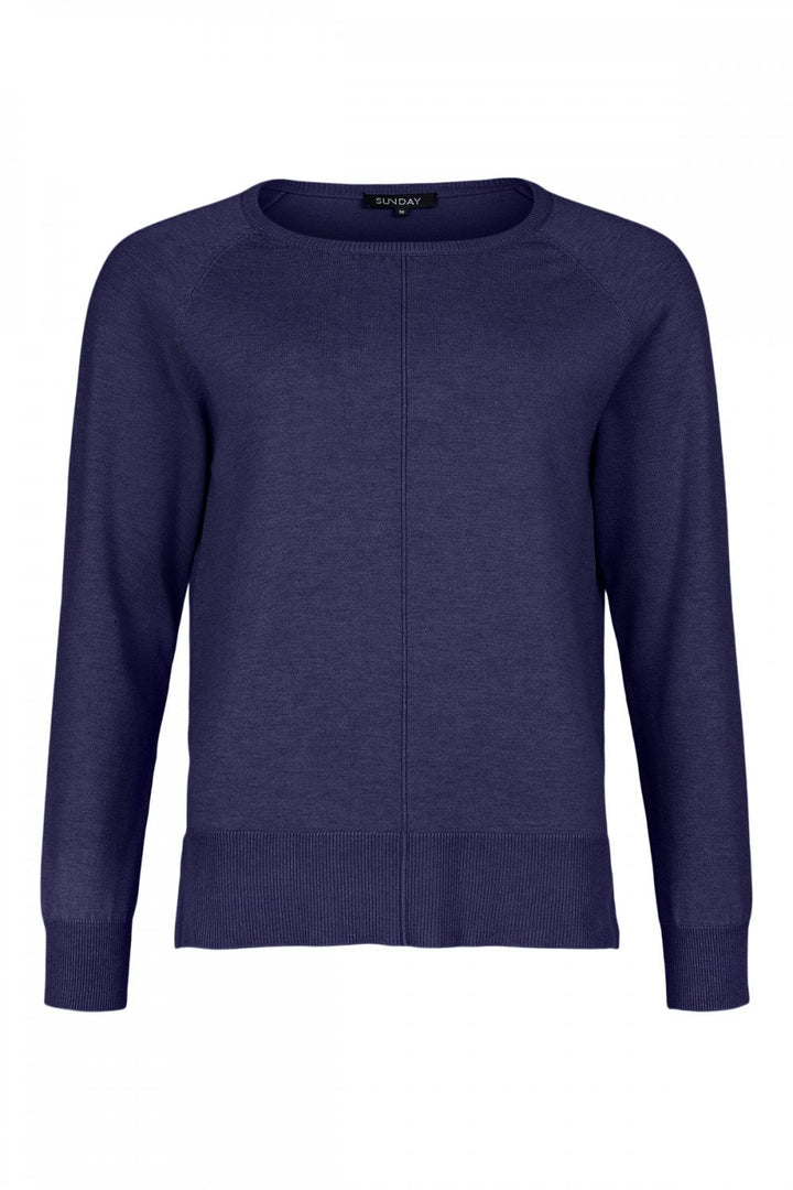 SEAM DETAIL FINE KNIT JUMPER | COL=NAVY 69