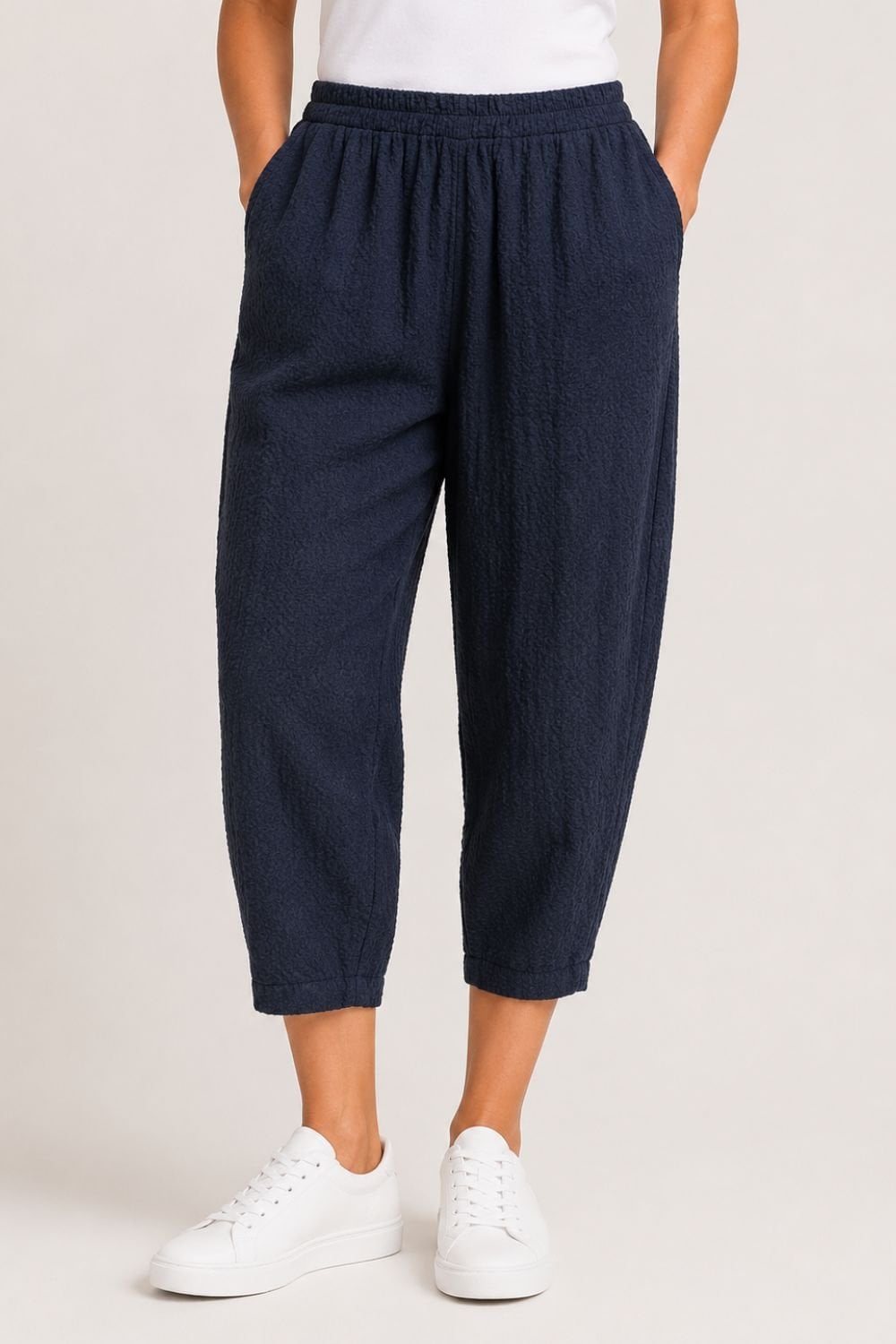 LINEN TROUSER | COL=NAVY