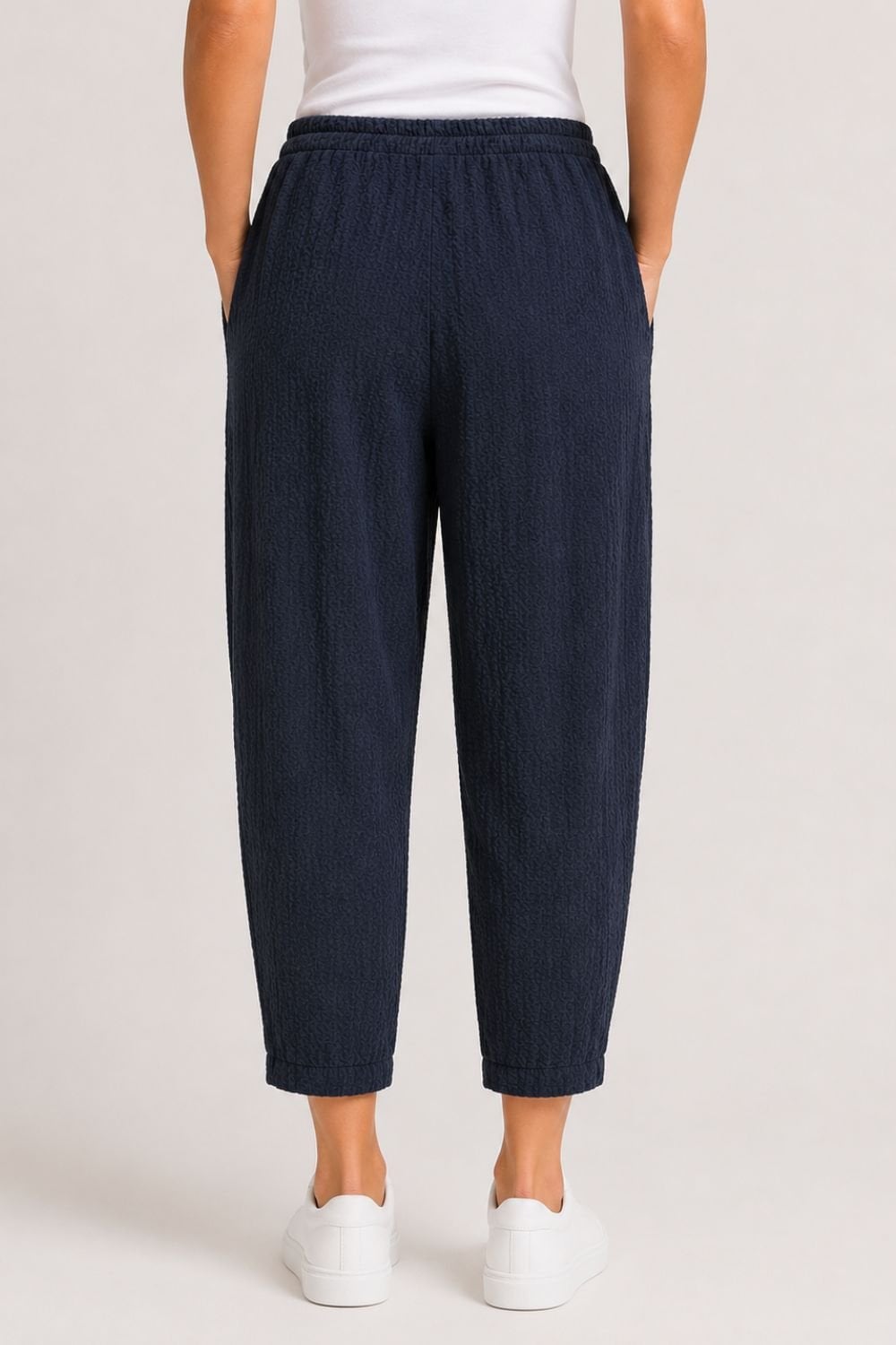LINEN TROUSER | COL=NAVY