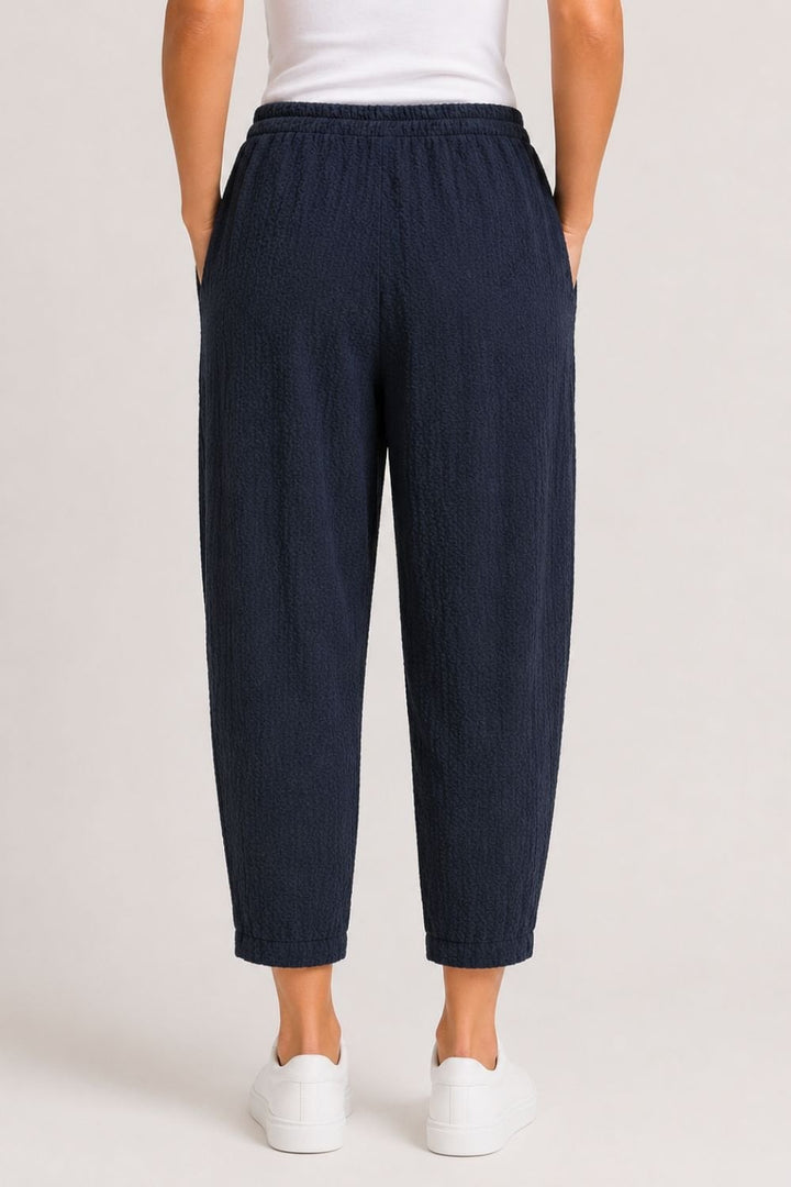 LINEN TROUSER | COL=NAVY