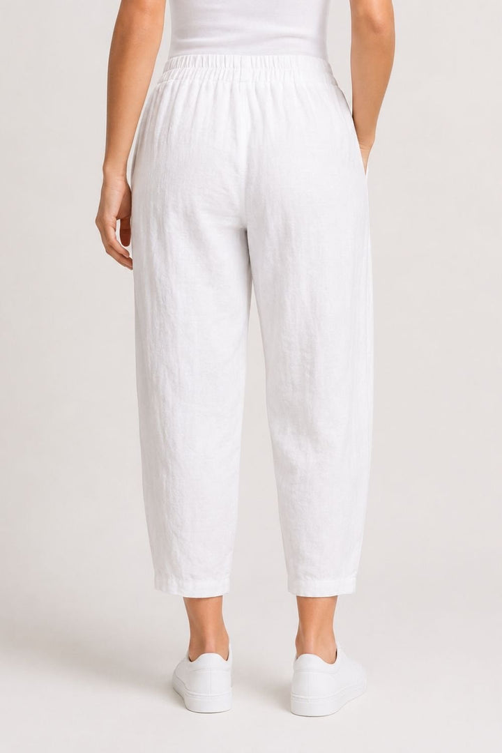 LINEN TROUSERS | COL=OFF WHITE