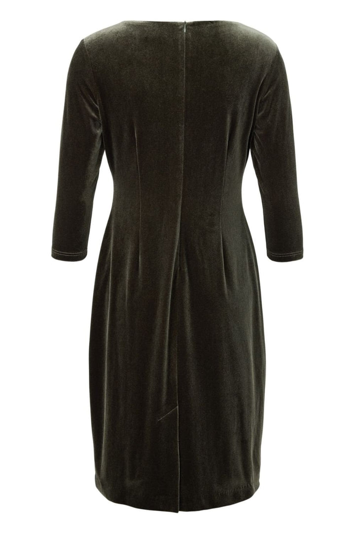 OLIVE SEQUIN PANEL DRESS | COL=OLIVE