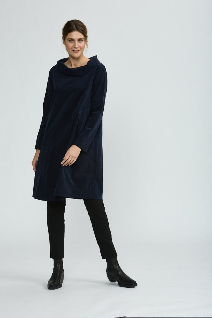 A SHAPED DRESS | COL=INK BLUE