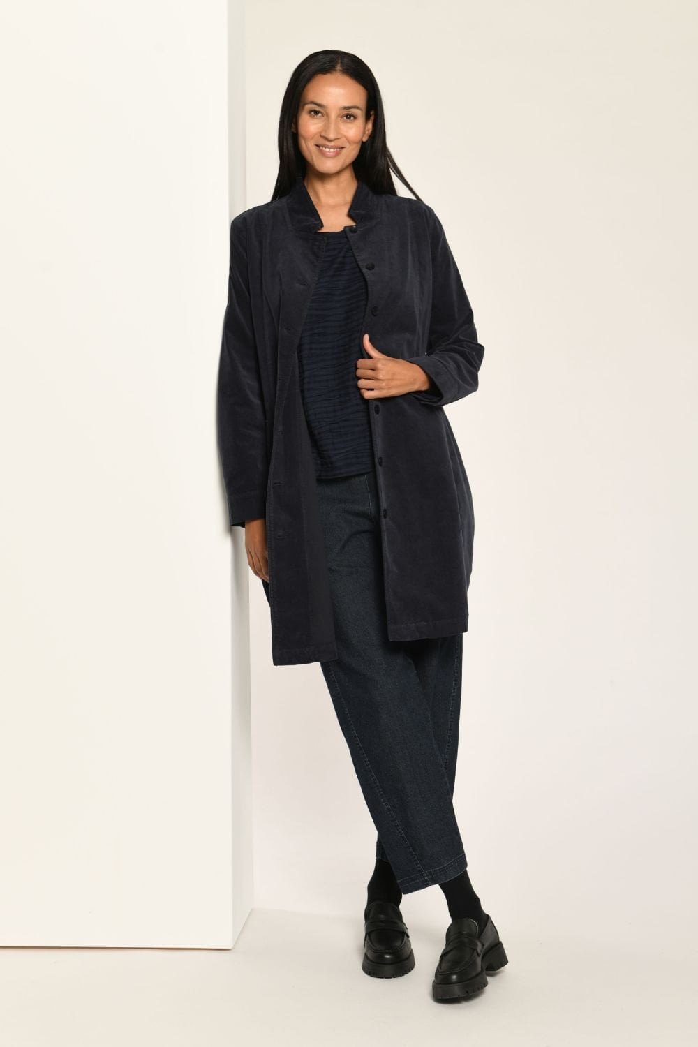 NIGHT BLUE WOOL COAT | COL=NIGHT
