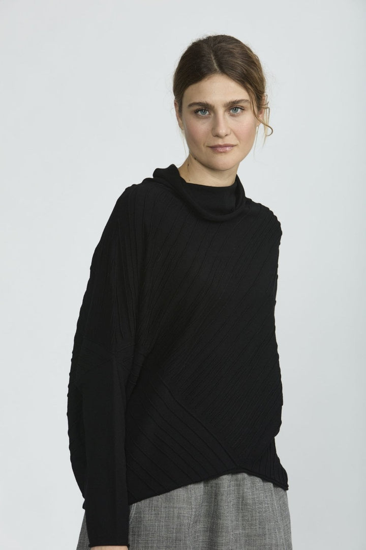 SHORT SWEATER | COL=BLACK