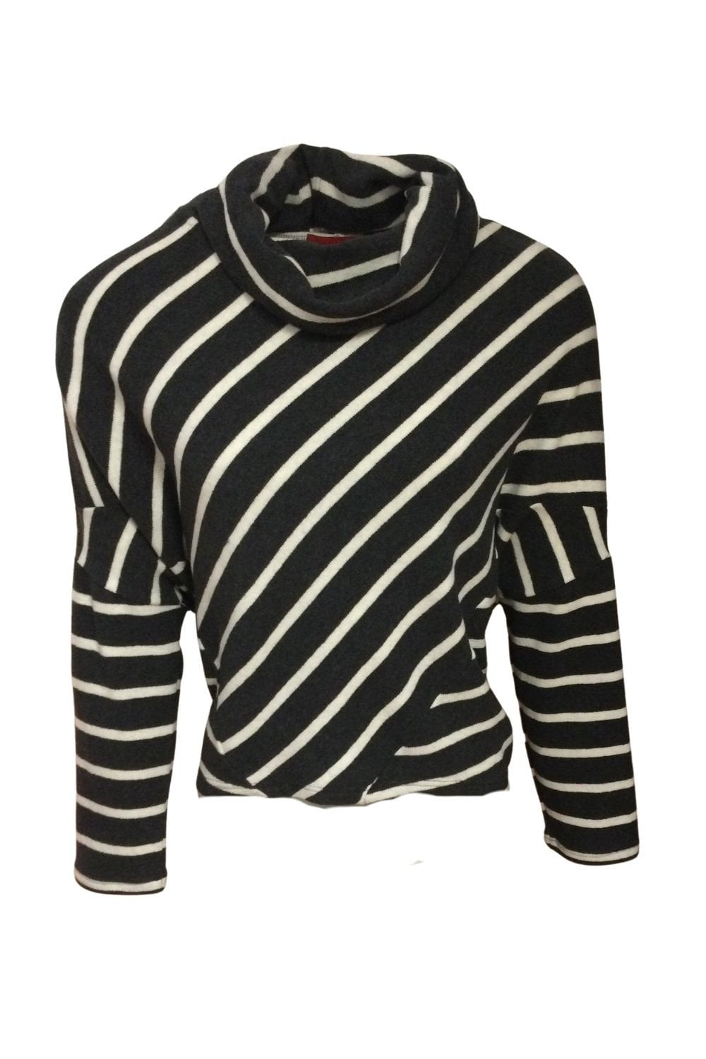 SRTIPE ROLL NECK JUMPER | COL=ANTHRACITE