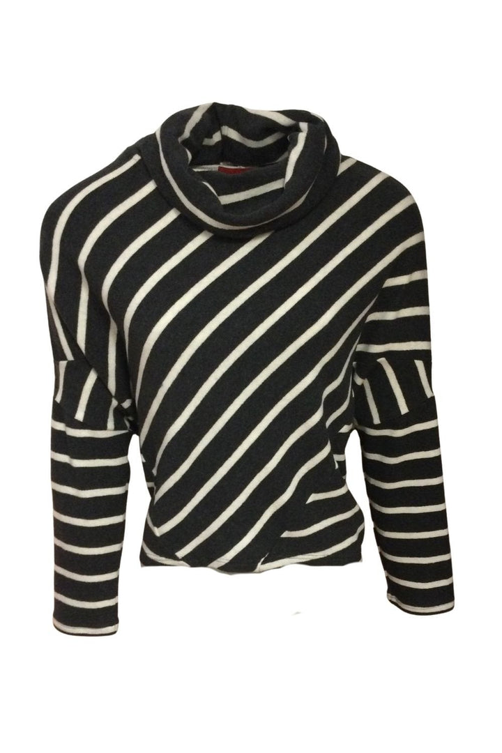 SRTIPE ROLL NECK JUMPER | COL=ANTHRACITE
