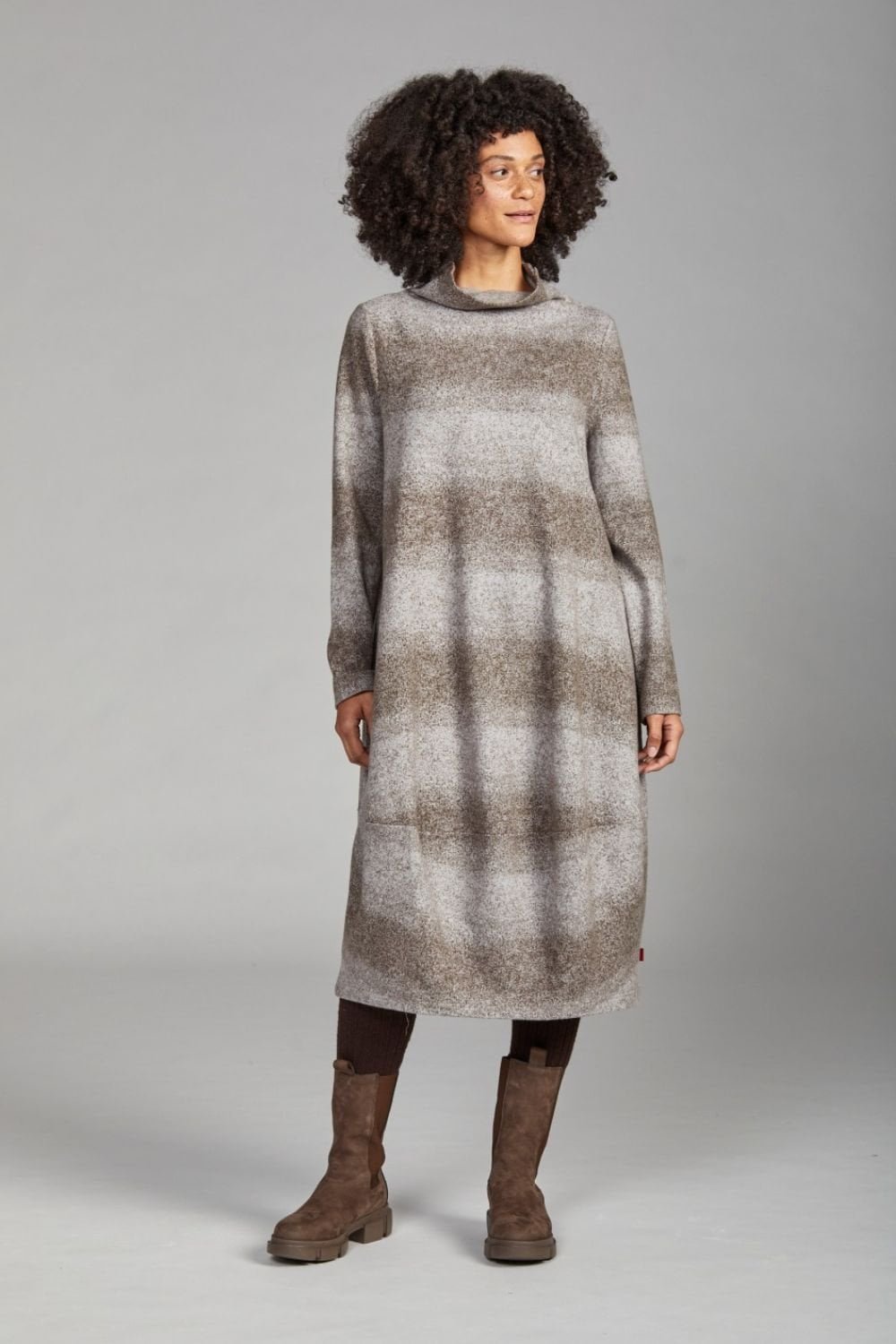 TRUFFLE EASY DRESS | COL=TRUFFLE