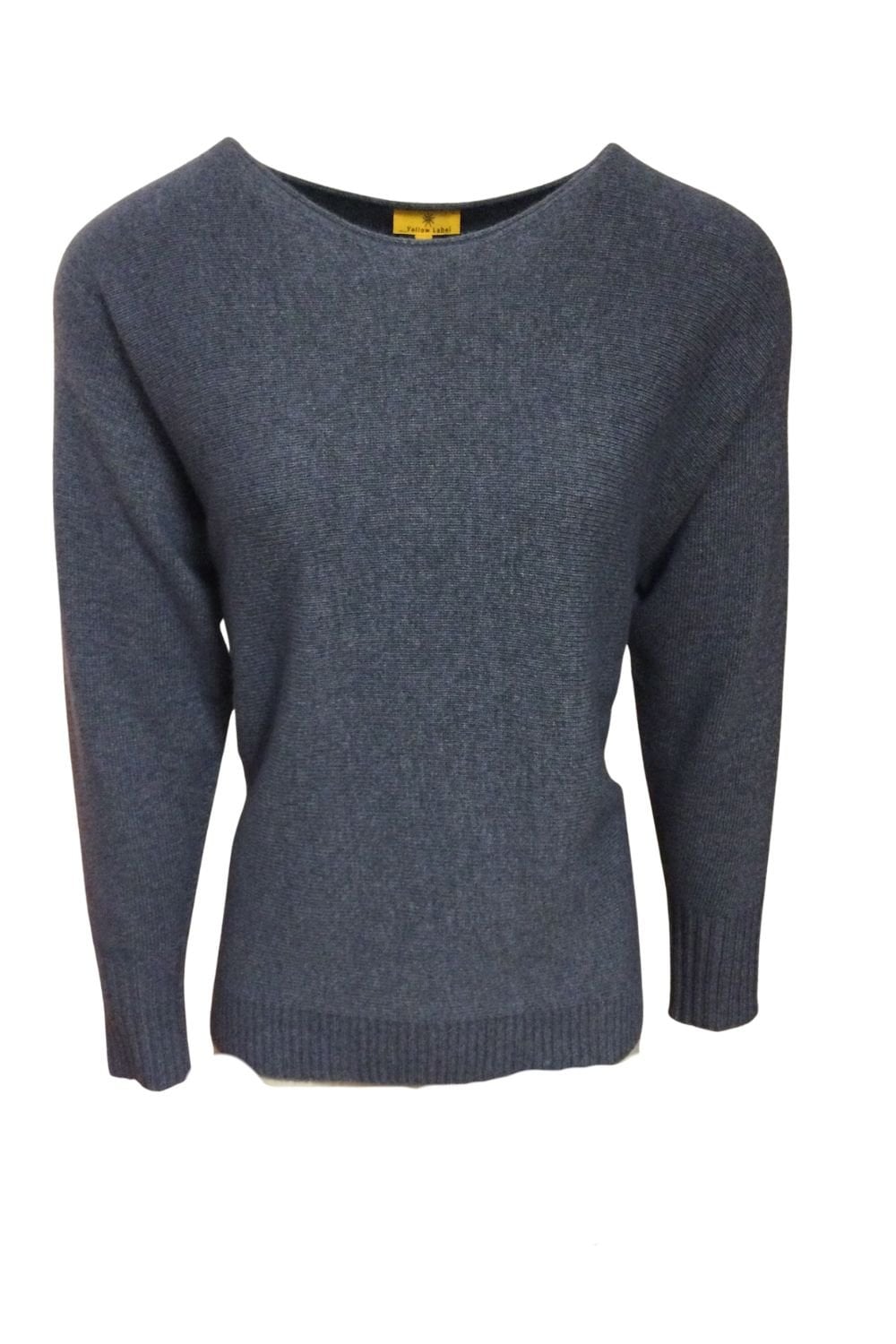 BOAT NECK SWEATER | COL=JEANS