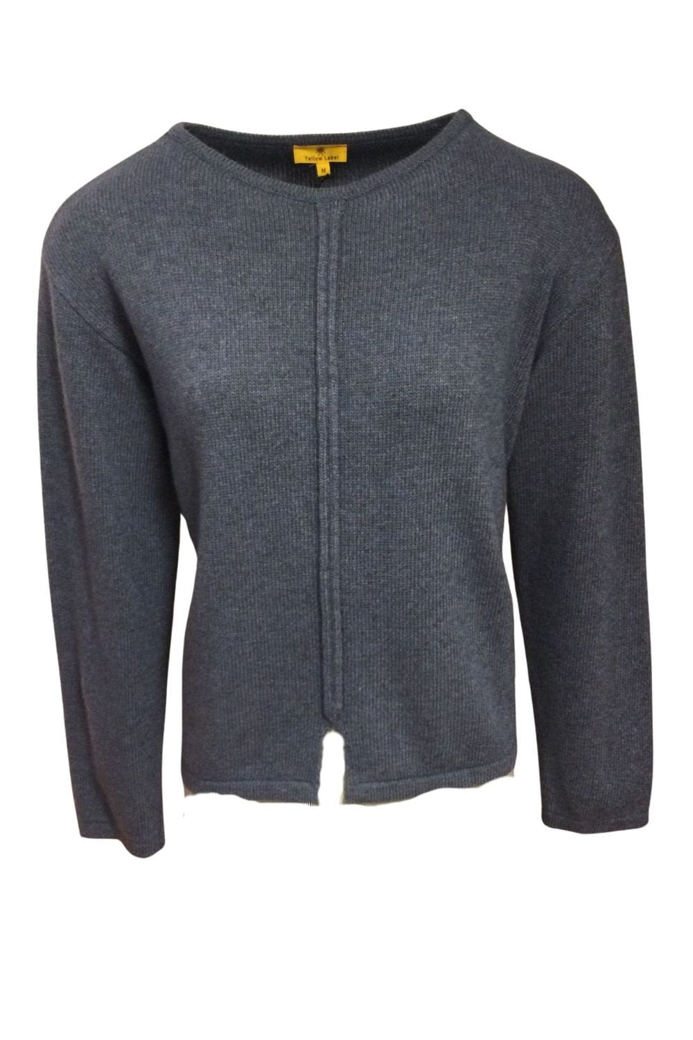 CENTER SEAM DETAIL SWEATER | COL=JEANS