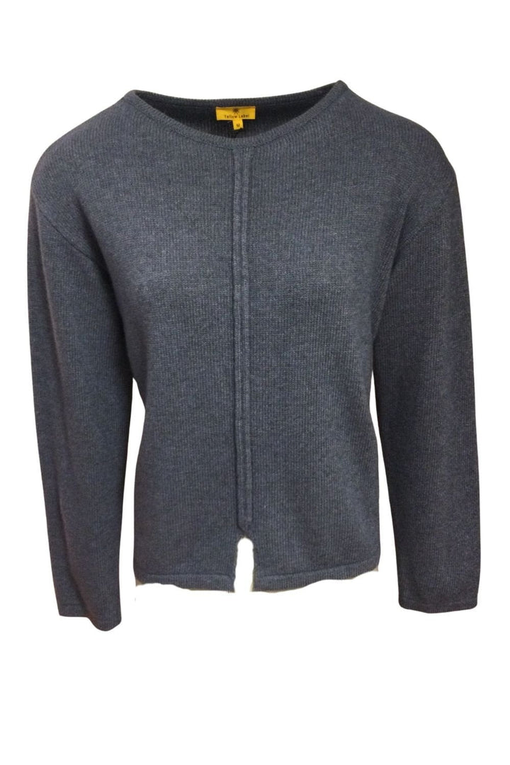 CENTER SEAM DETAIL SWEATER | COL=JEANS