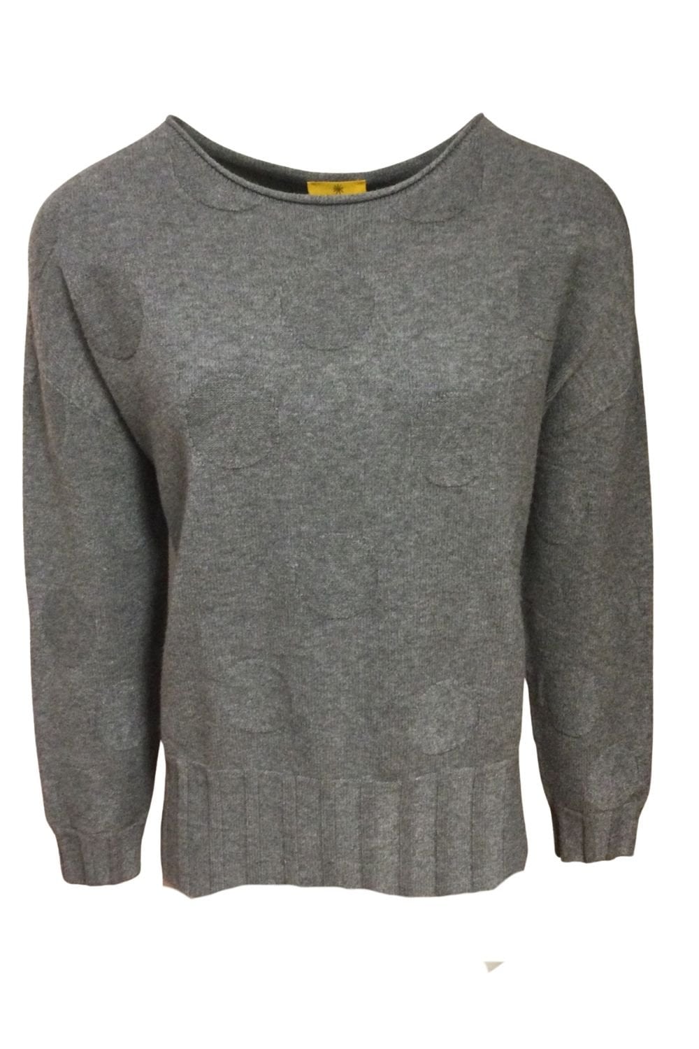FINE CIRCLE KNITTED TOP | COL=GREY