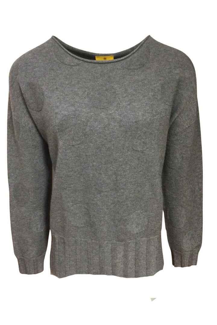 FINE CIRCLE KNITTED TOP | COL=GREY