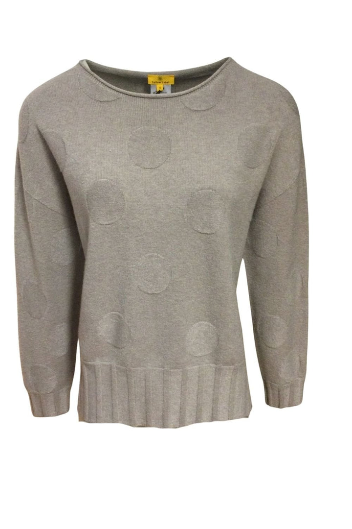 FINE CIRCLE KNITTED TOP | COL=TAUPE